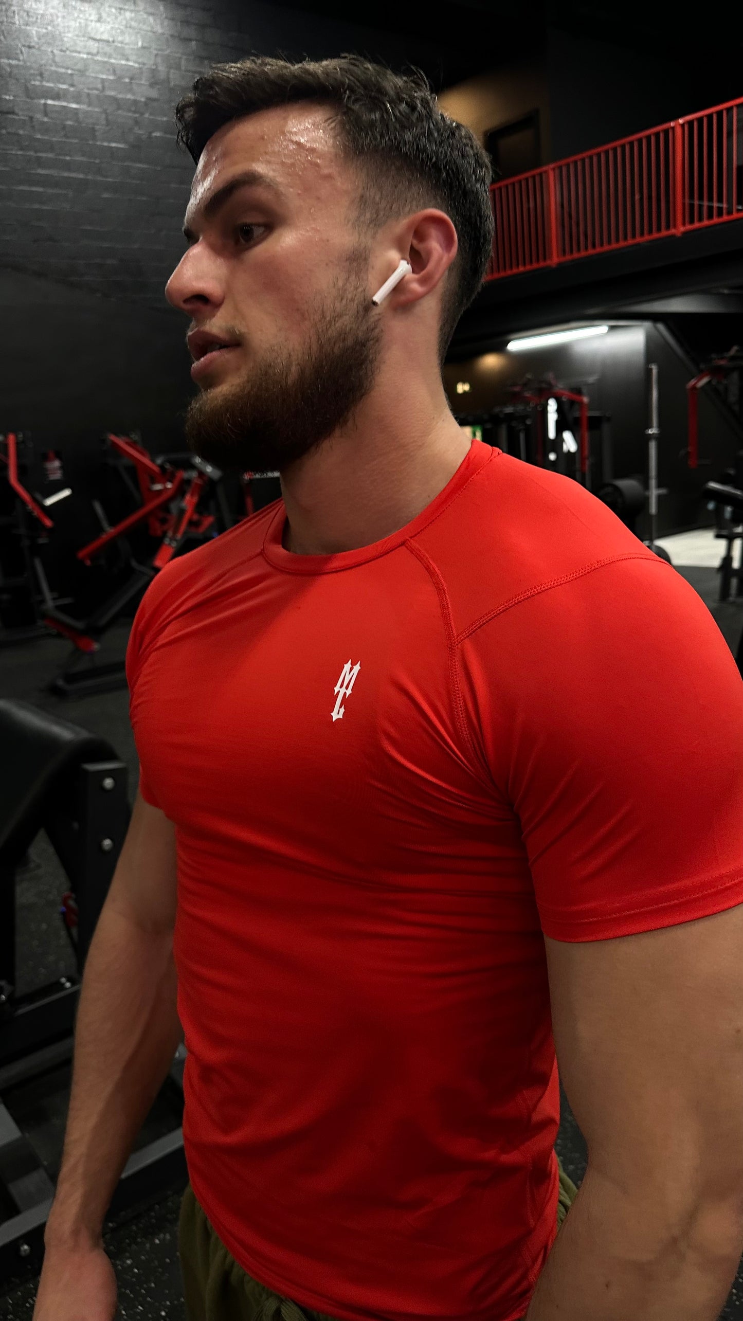 Compression T-shirt Rood